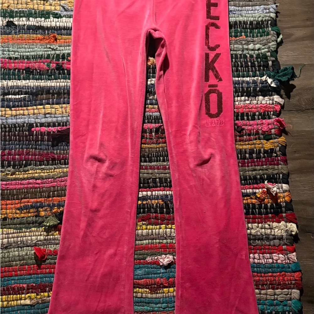 Ecko Unlimited y2k flared Pink Bottoms